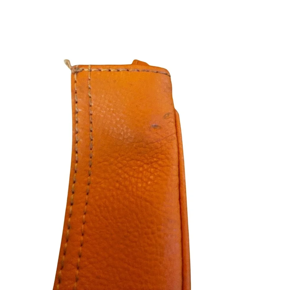 Lauren Ralph‎ Lauren Orange Cork Wristlet Clutch Purse